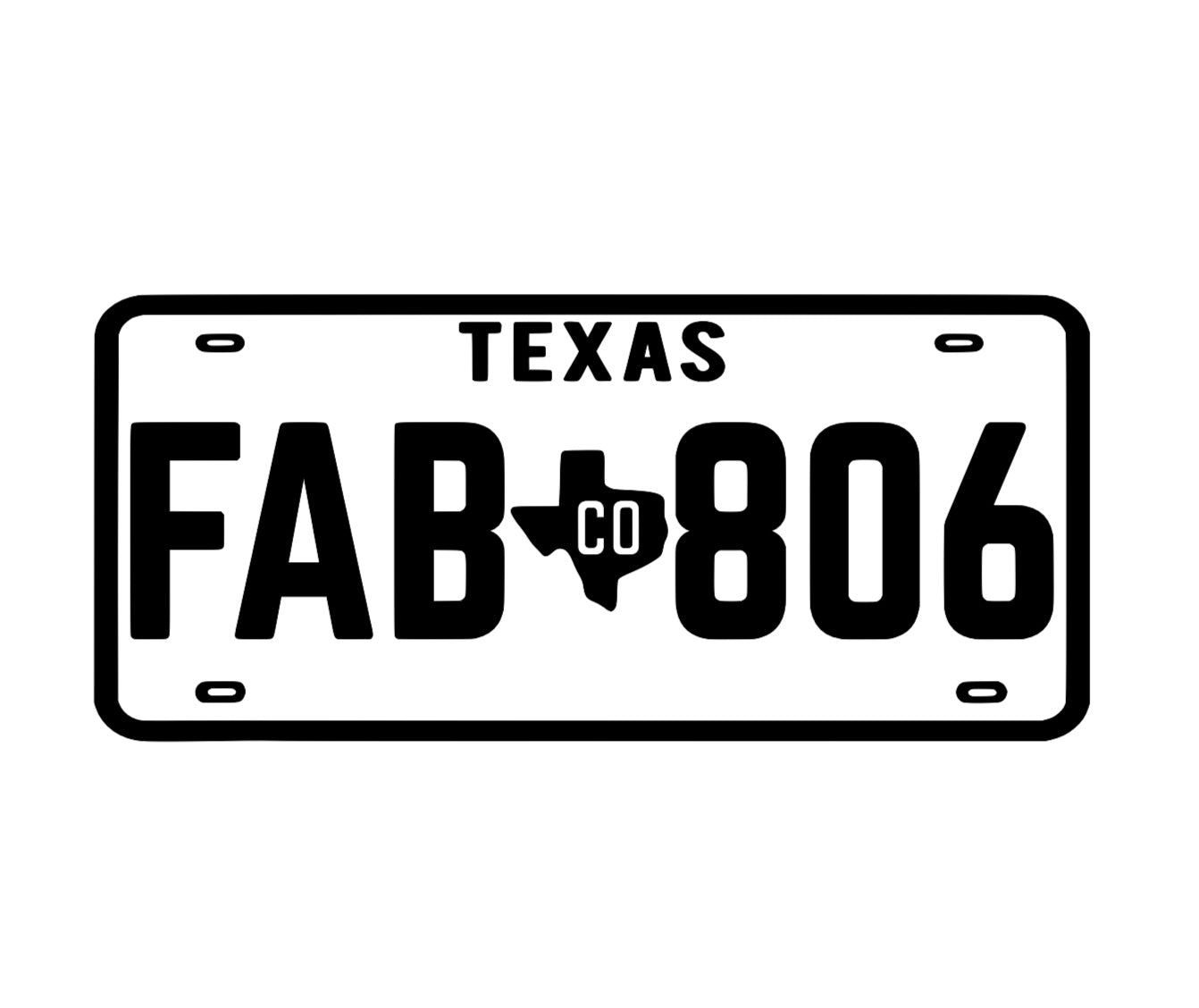 Large Plate Decal