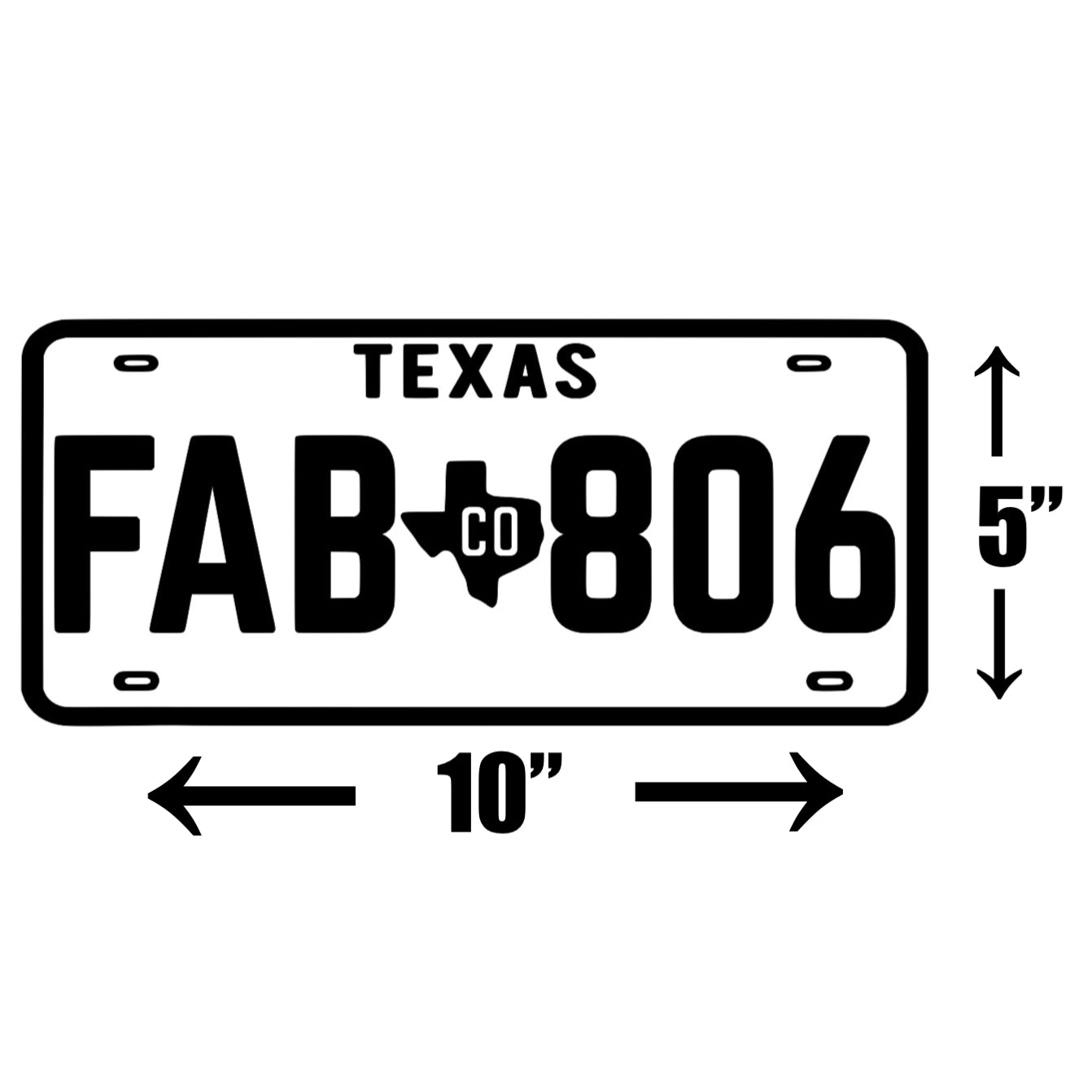 Large Plate Decal